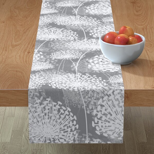 Grey Table Runner Etsy