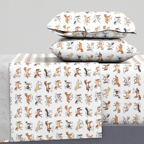 Horse Sheets Queen Etsy