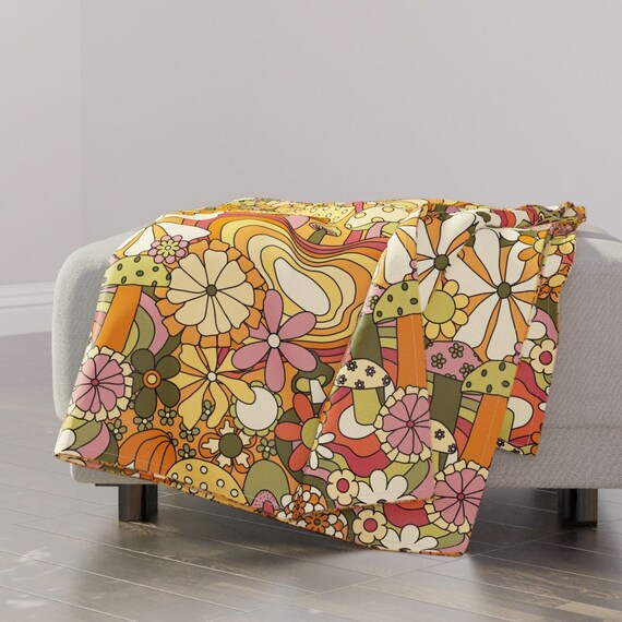 Roostery Plush Minky Throw Blanket 50 x 70 Damask Flowers Leaves Print Blanket by Spoonflower Roostery Plush Minky Throw Blanket 50 x 70 Damask Flowers Leaves Print Blanket by Spoonflower