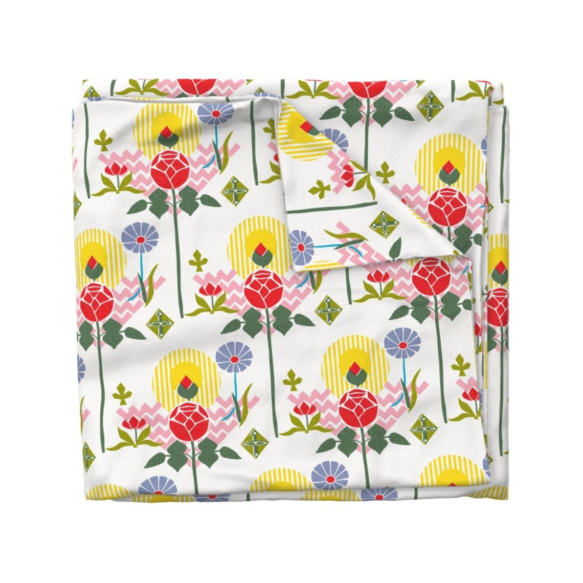 Pattern Print Swedish Duvet Cover Bedding Set