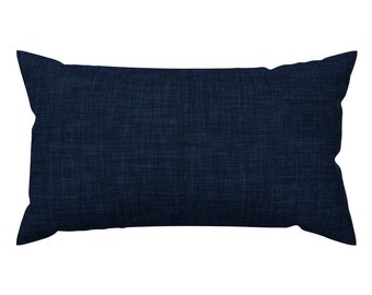 Blue Linen Pillow - Etsy