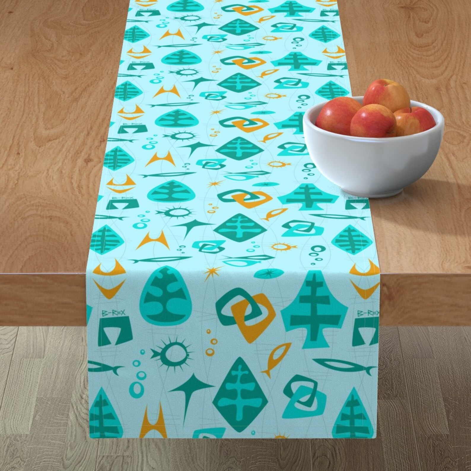 Mid Century Modern Table Runner Mod Pacific by Etsy UK