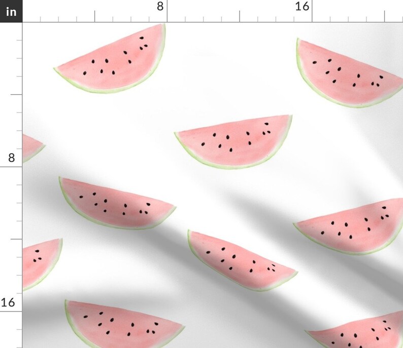 Summer Fruit Duvet Cover Watermelon Seamless On White by Etsy