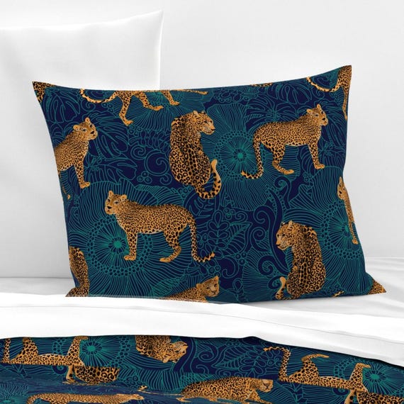 Leopard print euro shams hotsell