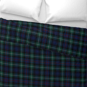 Blauw geruit beddengoed - Mackenzie Tartan van weavingmajor - Groen geruit rood geruit Schots katoenen satijnen dekbedovertrek OF kussenslopen afbeelding 4