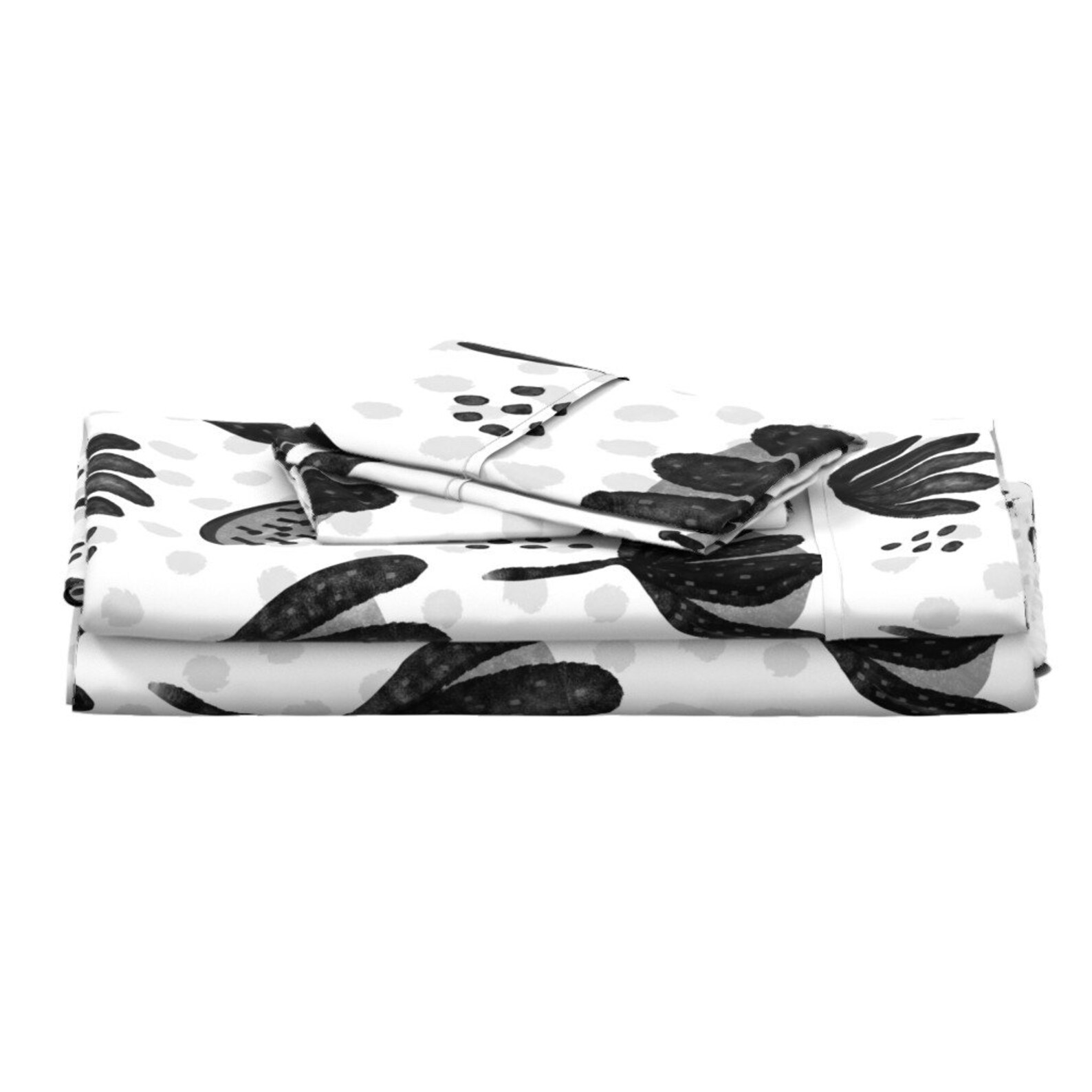 Black and White Sheets Abstract Waratah by Kylielouise Etsy