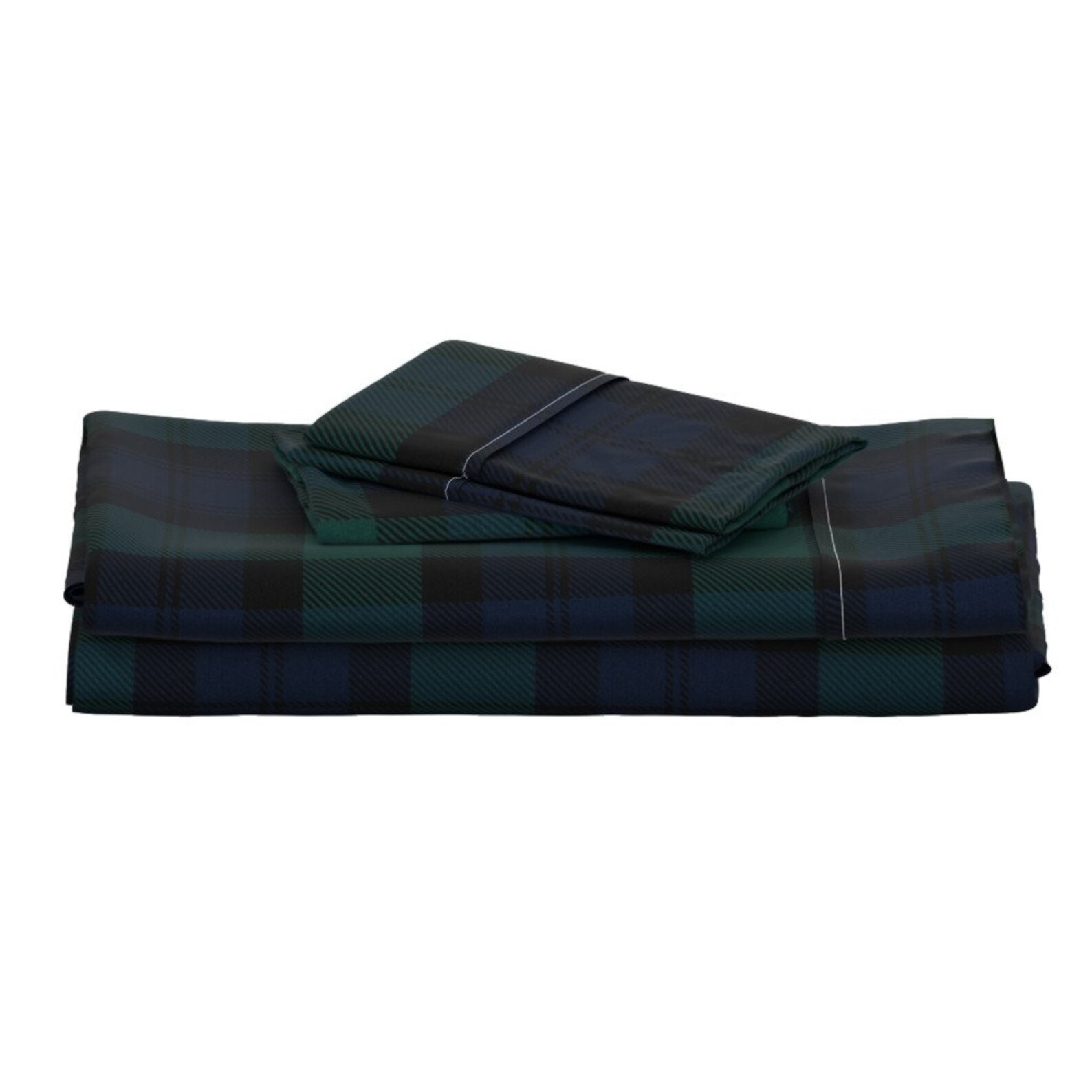 Green Blue Tartan Sheets Blackwatch Tartan by Etsy