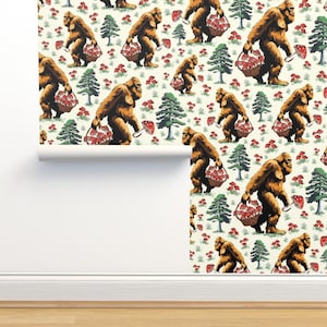 &quot;3D Tapete &quot;&quot;Pilz&quot;&quot; von Spoonflower&quot;