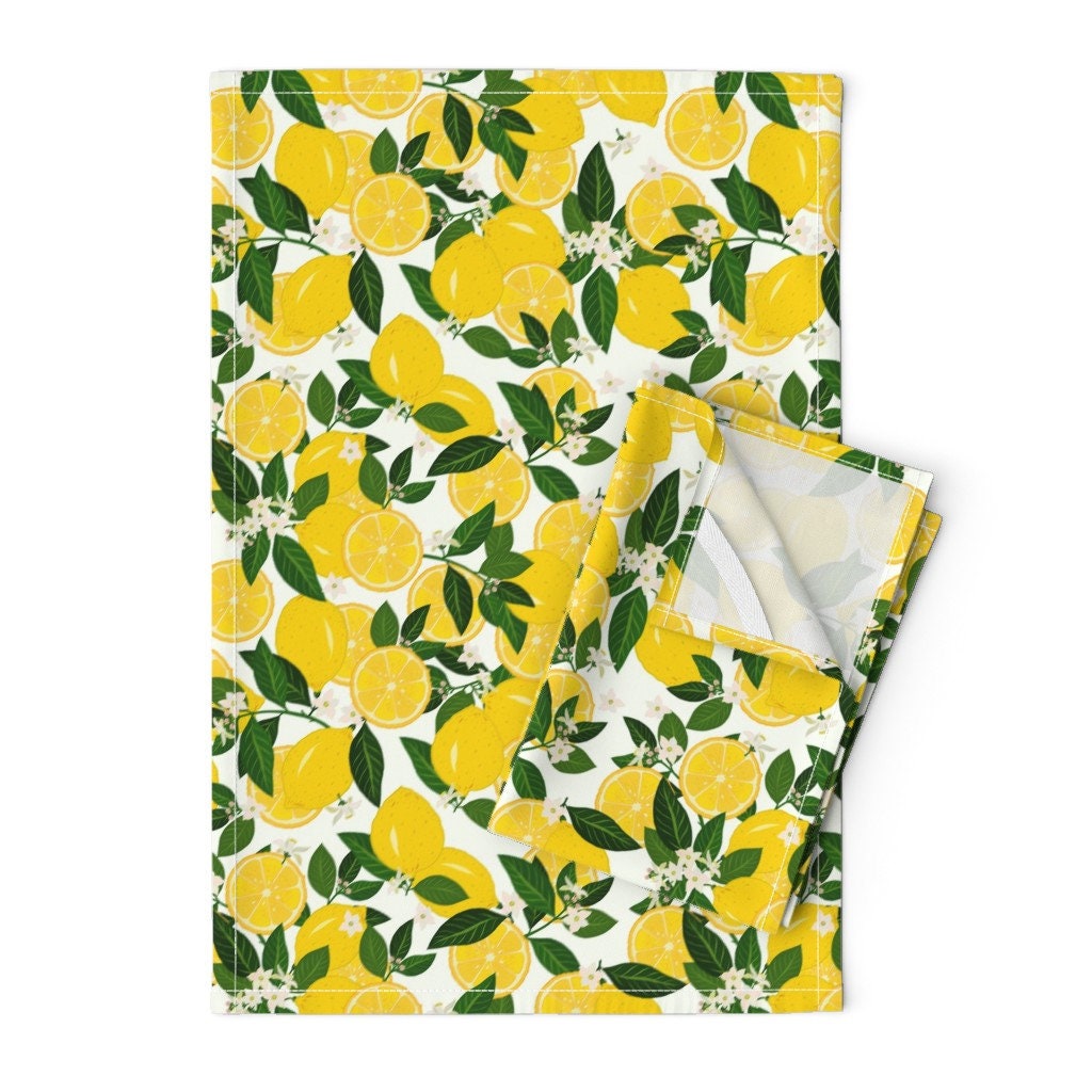 Organic Towel Sets in Lemon Yellow, Towel Collection