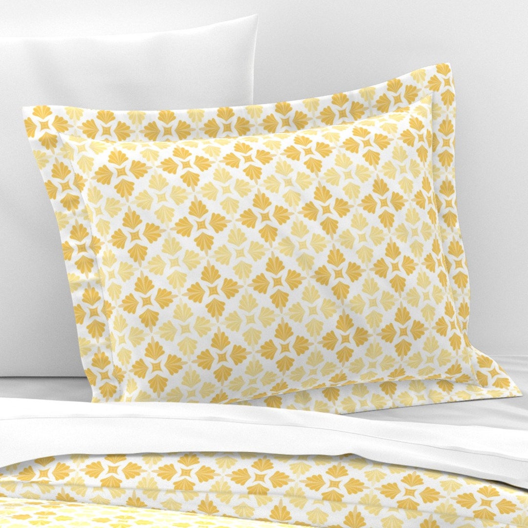 Yellow Pillow Sham 20s Parlor Decor by Themadcraftduckie Etsy UK