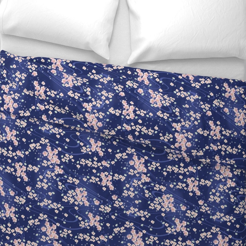 Cherry Blossoms Duvet Cover Sakiko by Lilyoake Floral Etsy