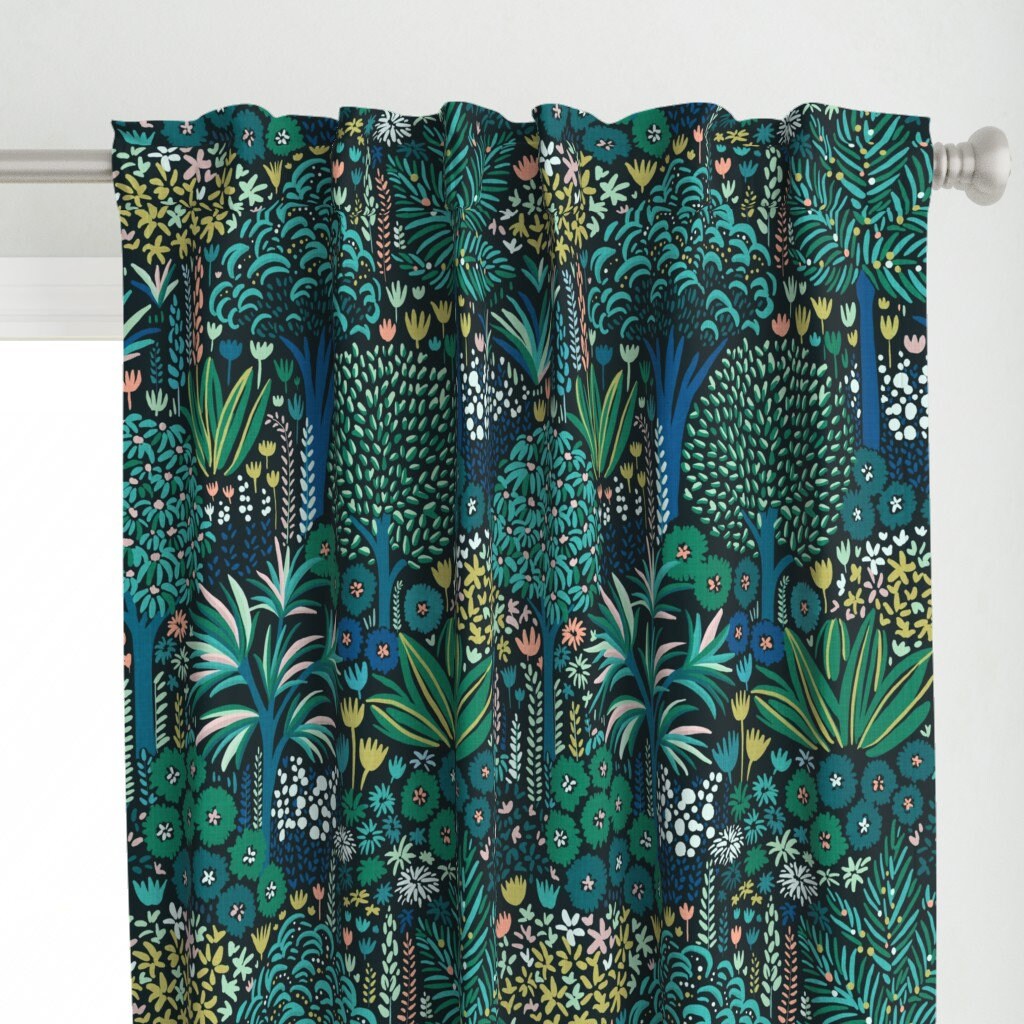 Rainforest Shower Curtain With 12 Hooks Green Tree Waterfalls Waterproof  Fabric Shower Curtains Nature Rainforest Bathroom Curtain 