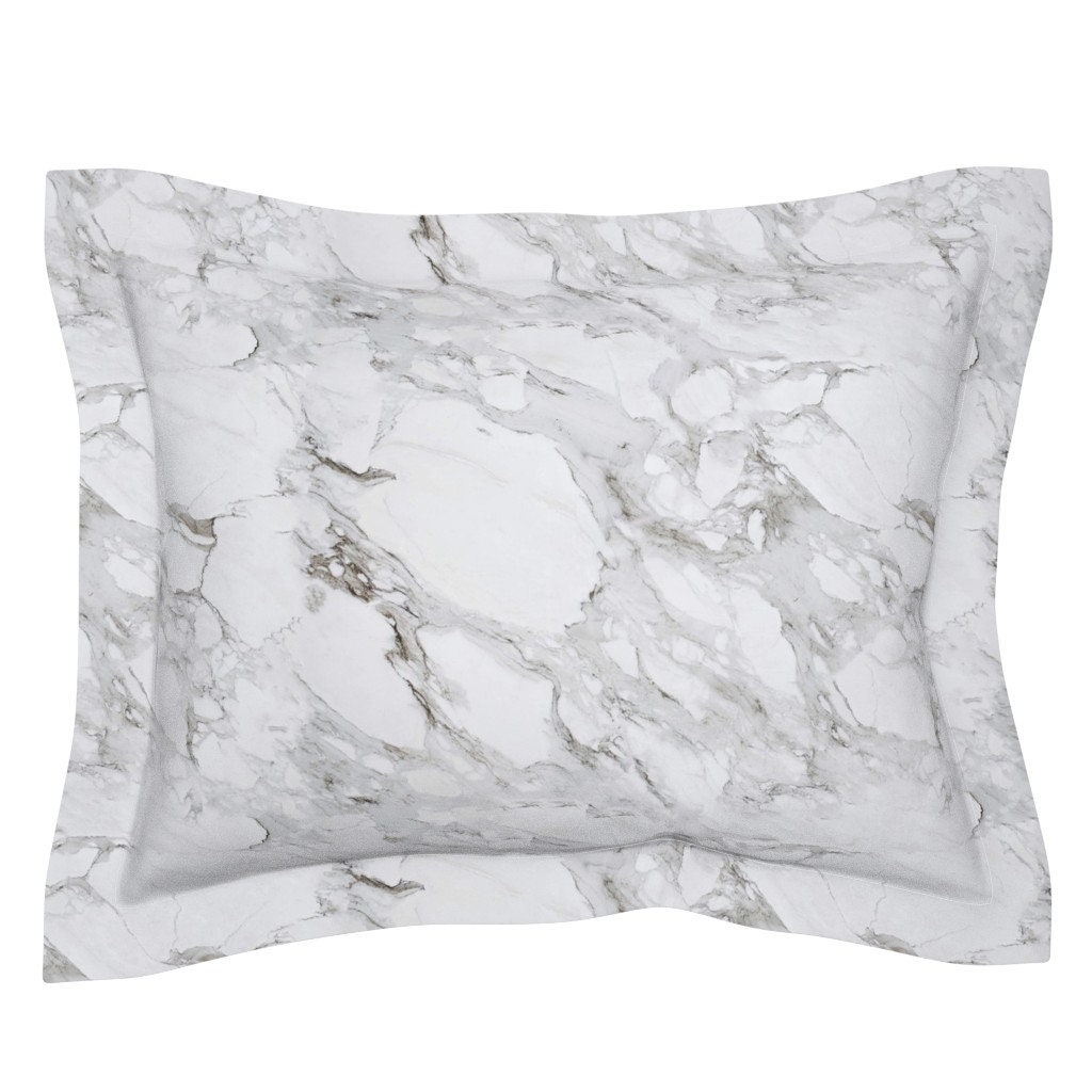 Marmorkissen Sham Kalkutta Marmor grau by mlags Granit | Etsy