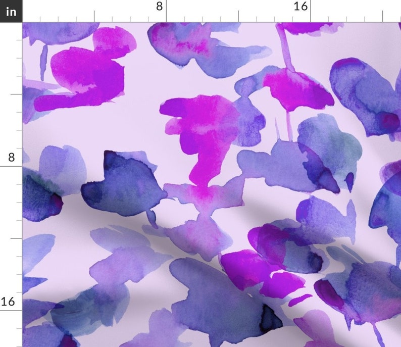 Watercolor Purple Sweet Pea Abstract Rectangle Lumbar Throw Pillow by Spoonflower Flowers Accent Pillow Sweet Pea Violet by c/_manning