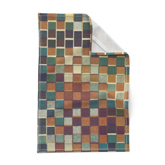 Check Mate Tea Towel Set | Coral Check Mate Tea Towel Set | Coral