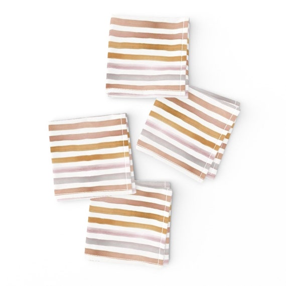 Sunset Rose Linen Napkin Set