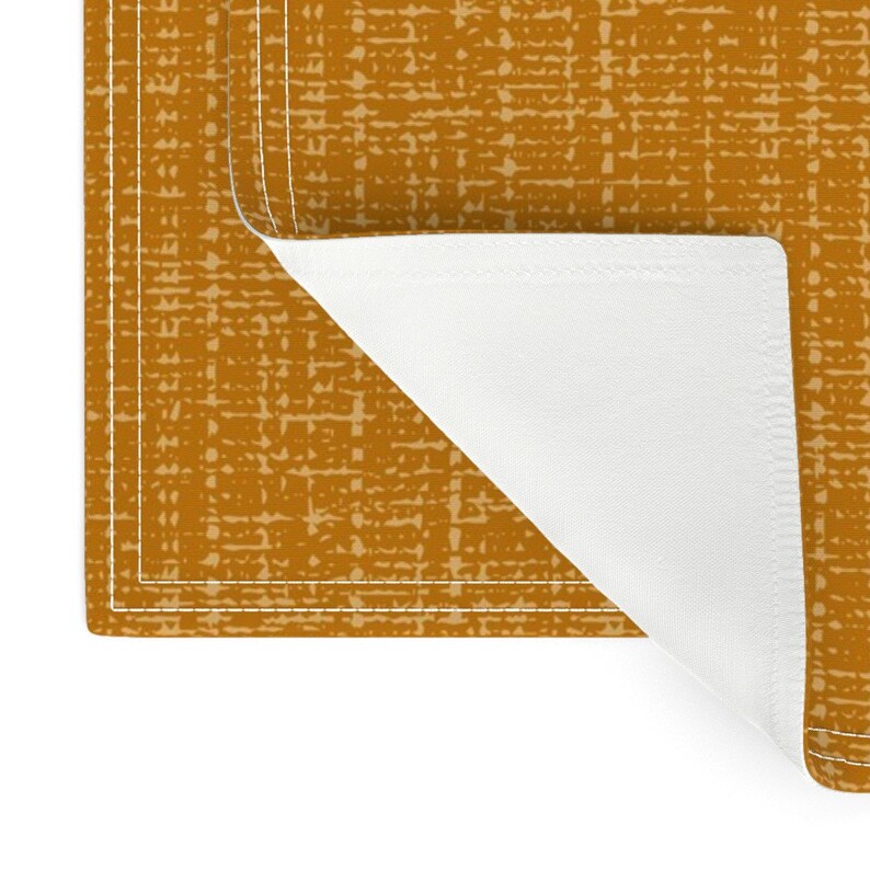 Mid Century Modern Placemats Set of 2 Burnt Orange Solid Etsy