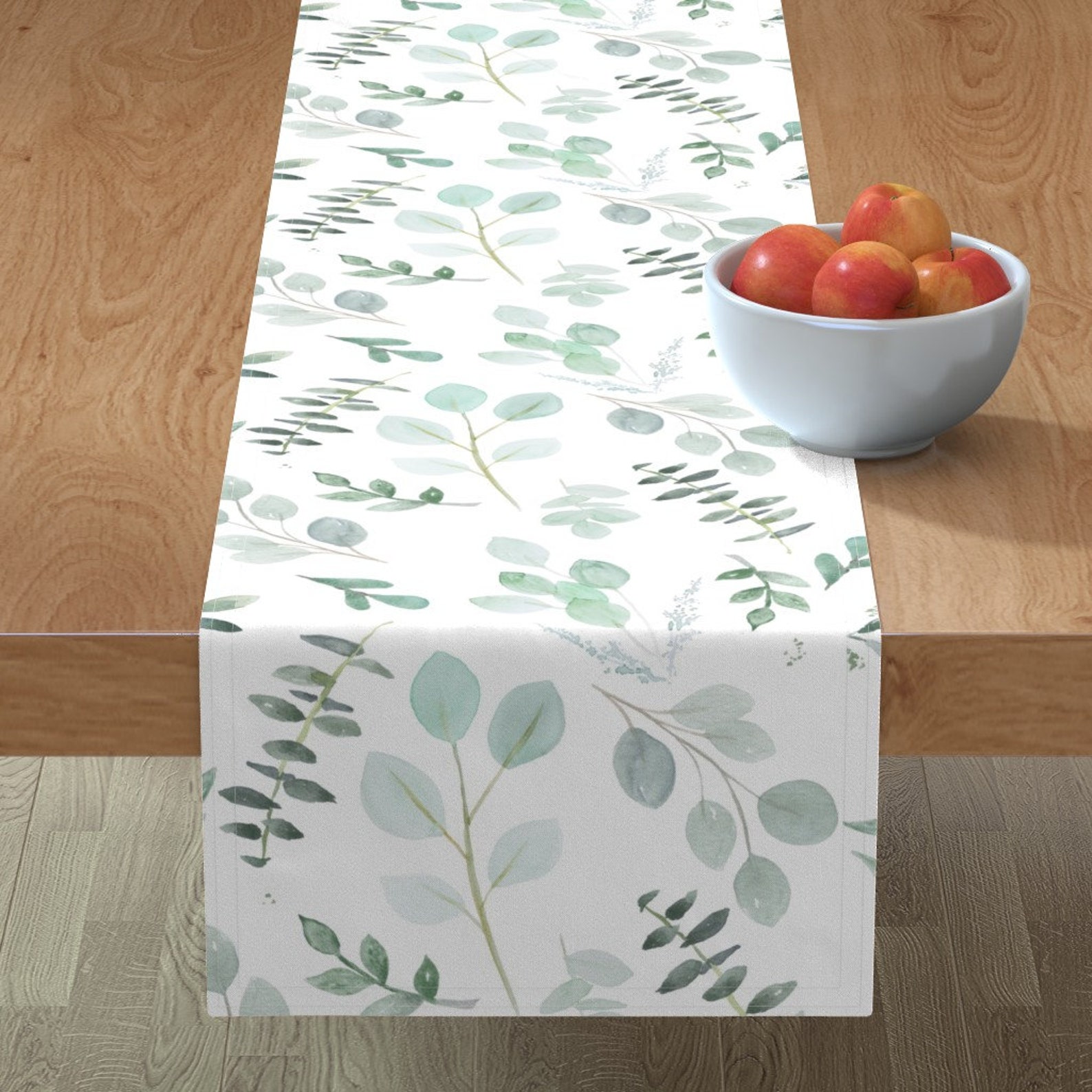 Eucalyptus Table Runner Blue Green Eucalyptus by Etsy