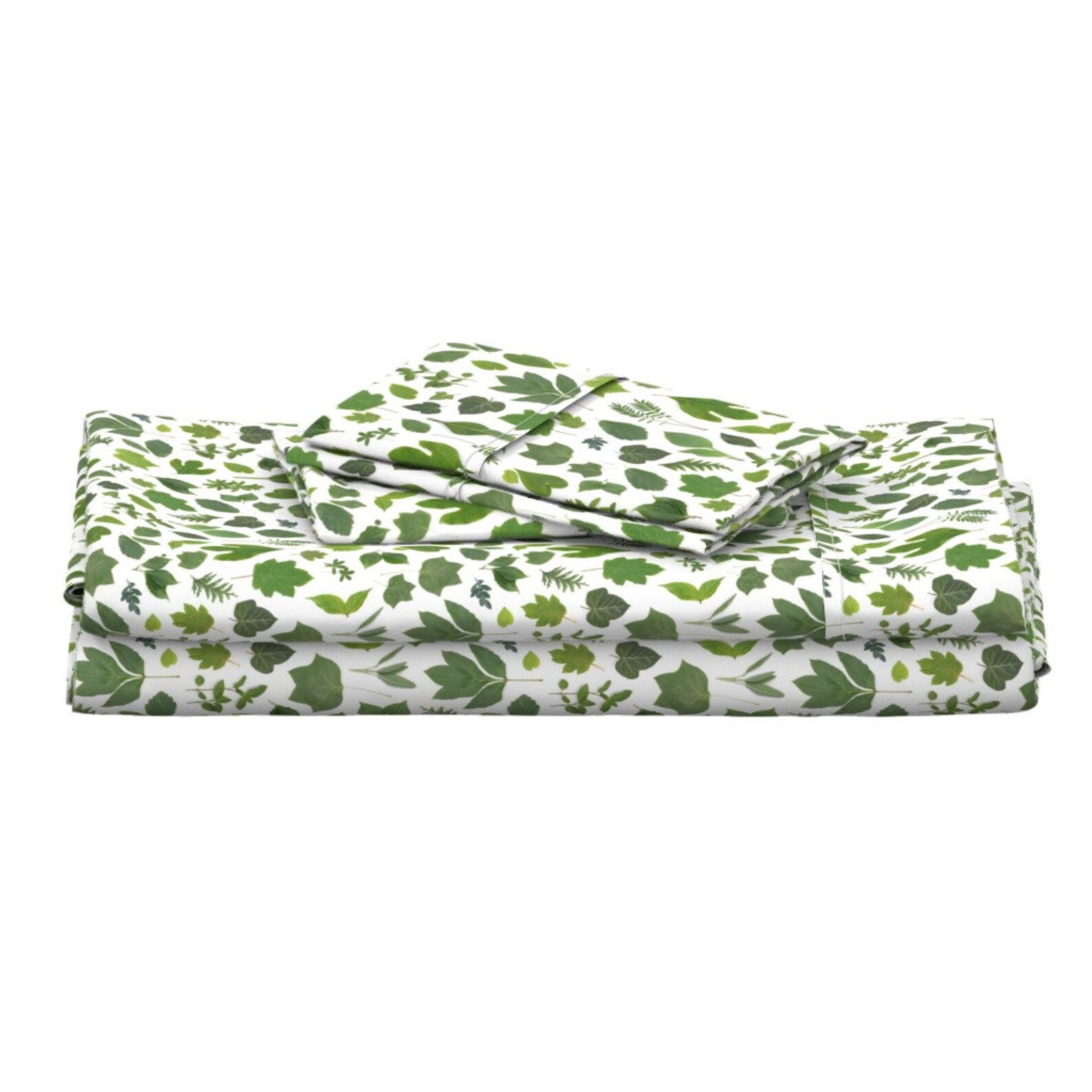 Green Leaf Sheets Green Leaves of Summer by Bottlebranch Etsy