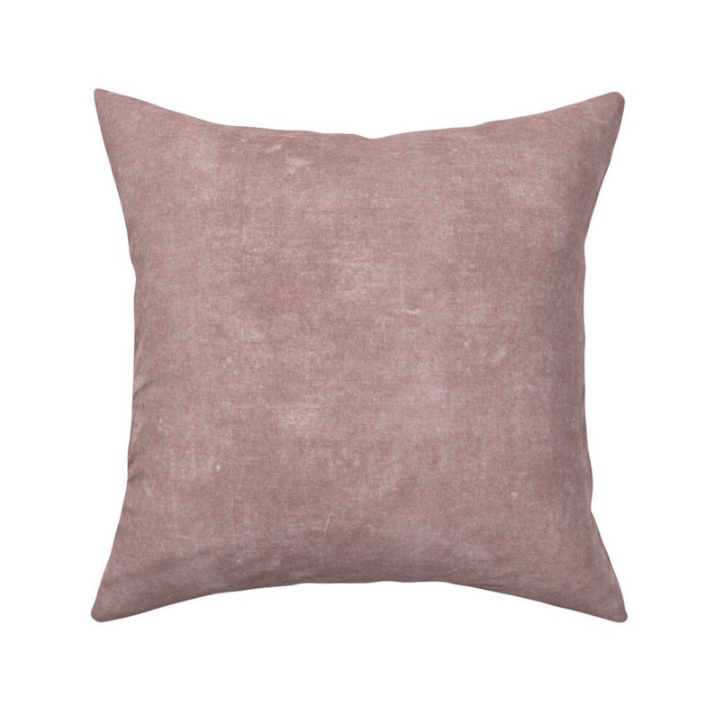 Distressed Mauve Throw Pillow Solid Mauve by Etsy