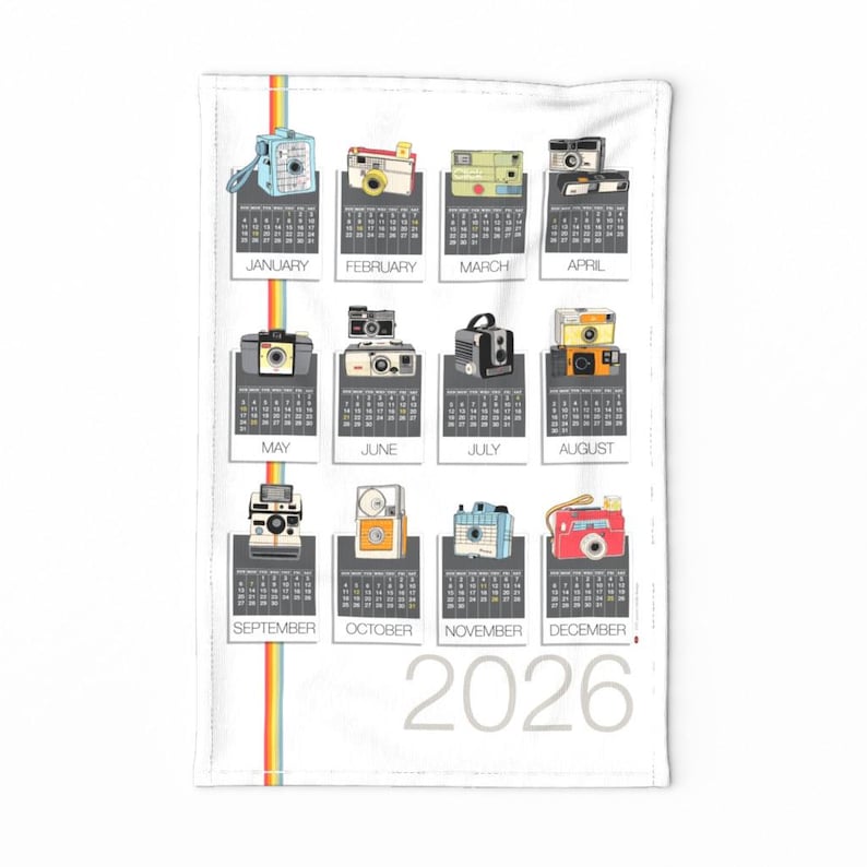 Spoonflower Tea Towel Calendar