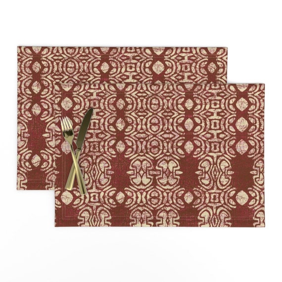 Persian Table Runner Ethnic Tribal Abstract Boho Cotton Sateen Table Runner by Spoonflower Kilim In Warm Multi by elliottdesignfactory