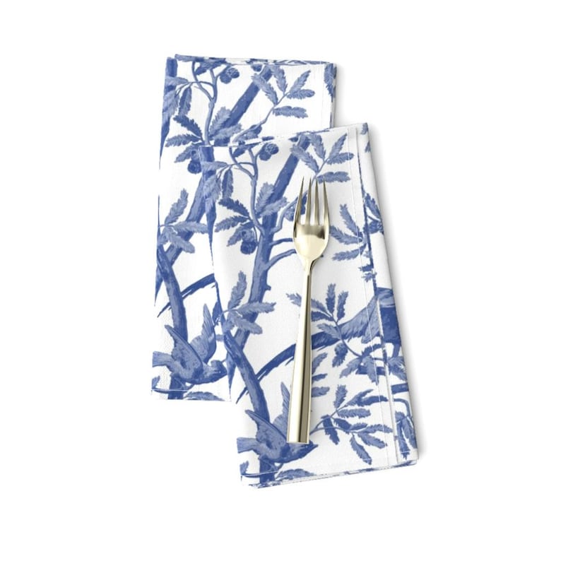 Spoonflower Botanical Dinner Napkins