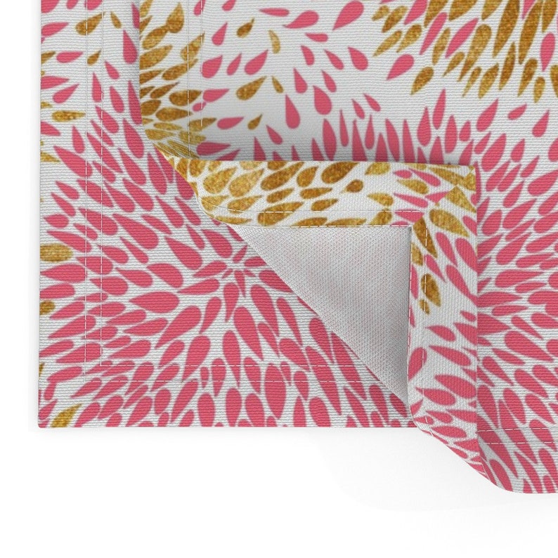 Floral Placemats set of 2 Gold Flower by Holaholga Etsy