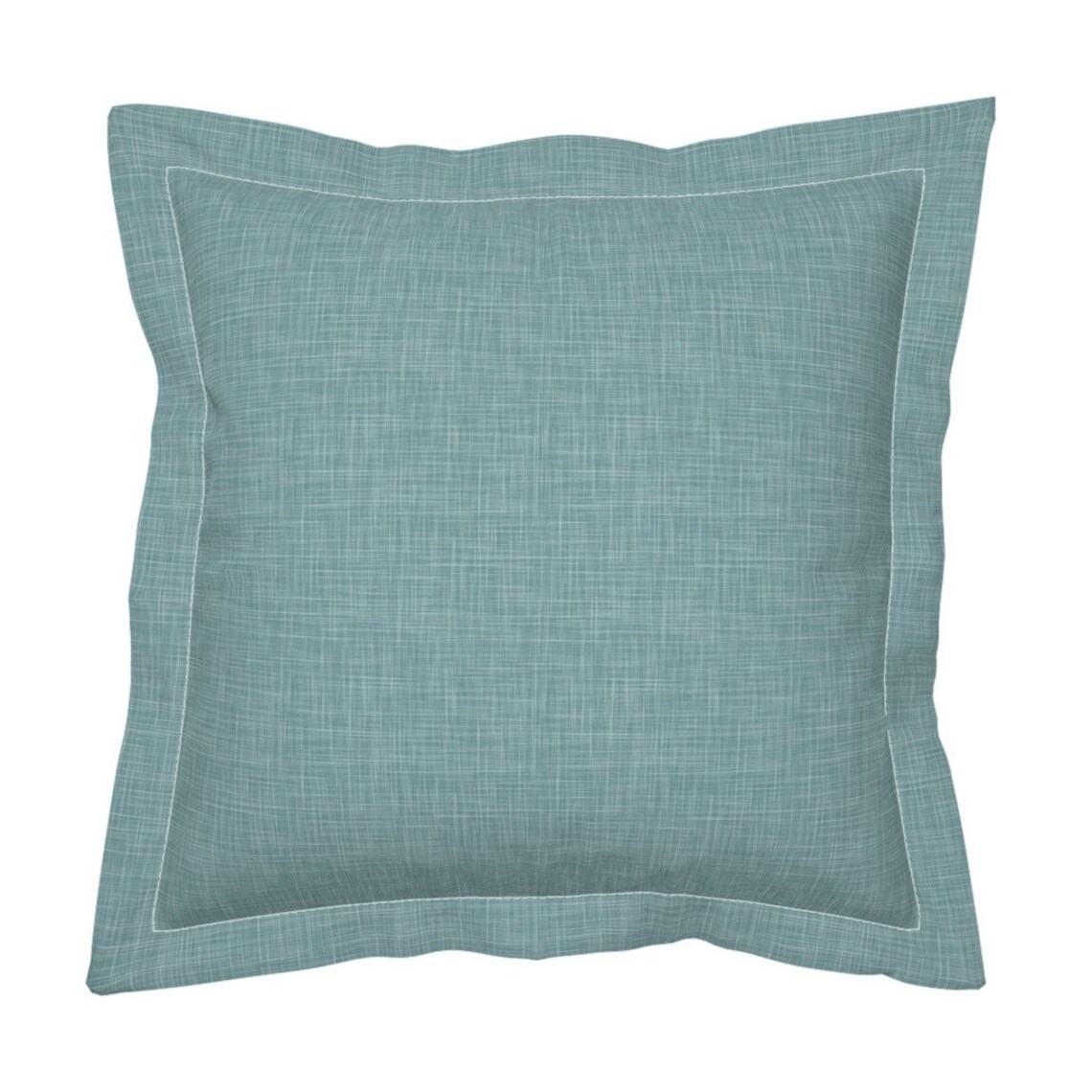 Teal Pillow Sham Solid Linen Teal by fernlesliestudio Etsy