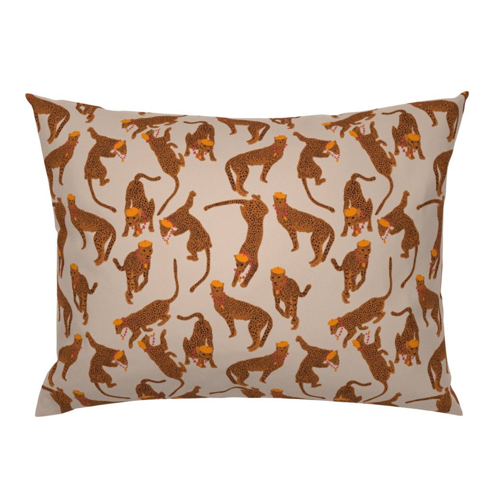 Animal Print Pillow Sham Cheetah Fashionista by Etsy