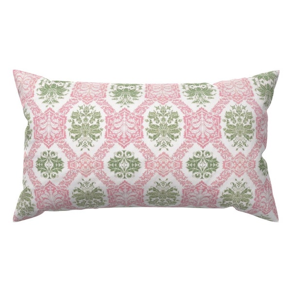 Pink Green Pillow Etsy