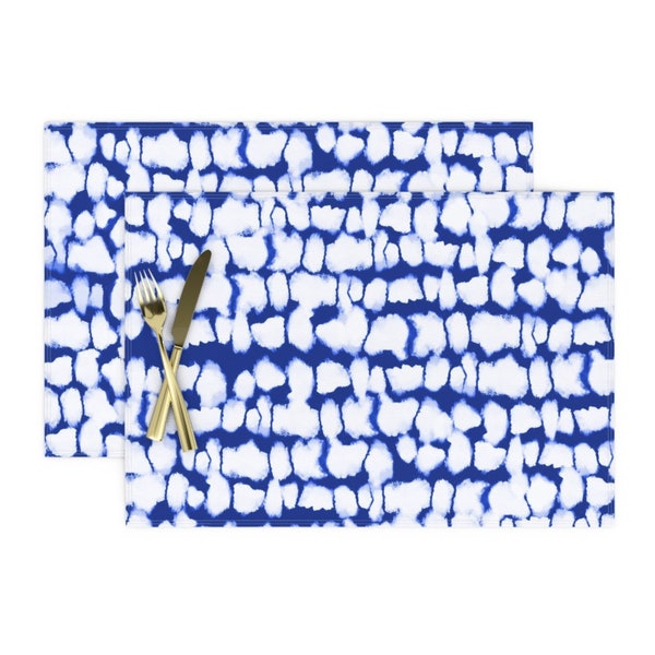 Cobalt Blue Placemats Etsy