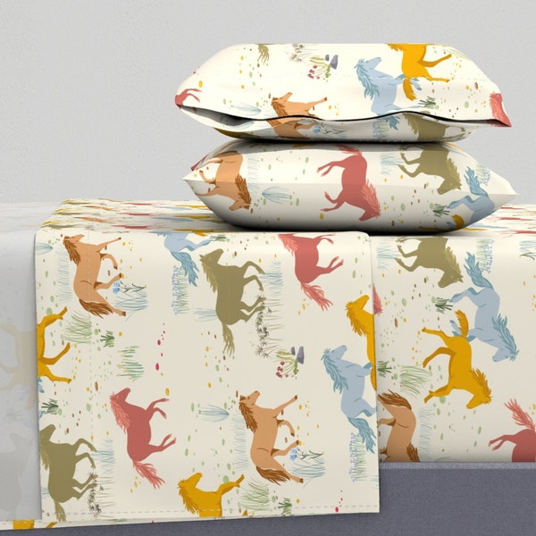 Horse Sheet Set Full Etsy