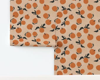 Tapete Vintage Retro - Mid-Century Nicht geklebte Tapete von Spoonflower