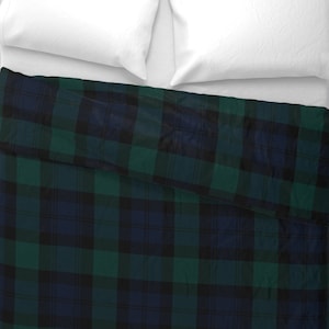 Blackwatch 02 Tartan Crest Bedding Set - Golden Thistle Style