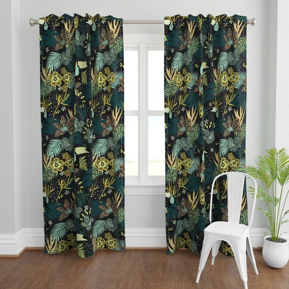 Animal Print Curtain Panel Jungle Yellow by Kimsa Tropical - Etsy Ireland Animal Print Curtain Panel Jungle Yellow by Kimsa Tropical - Etsy Ireland