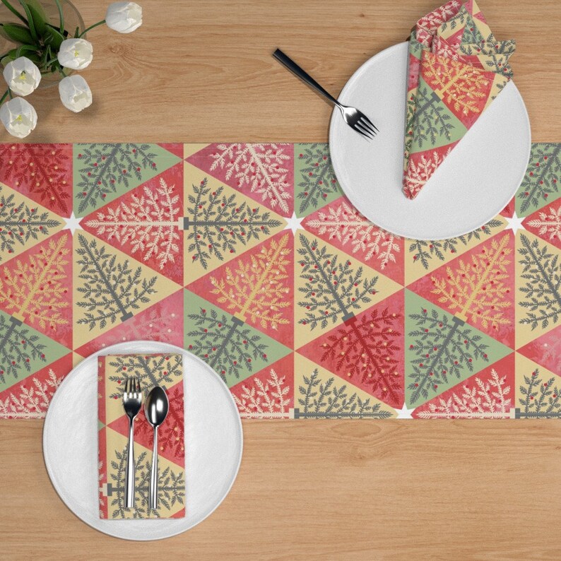 Tree Farm Table Runner Christmas Tree Farm by Kokara Etsy