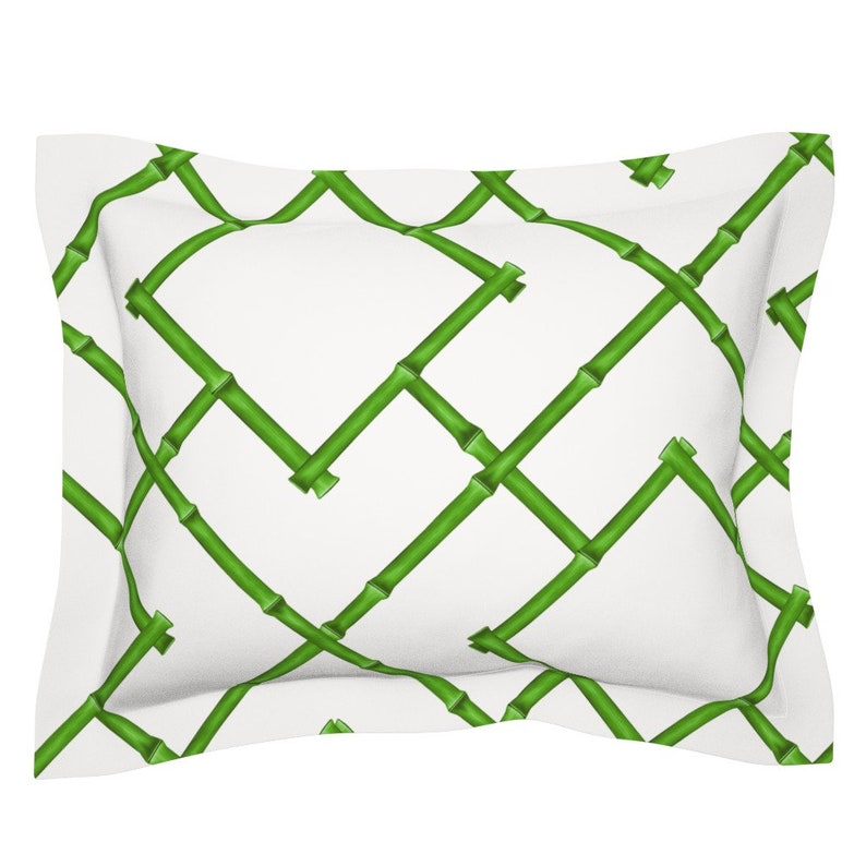 Bamboo Trellis Pillow Sham Osaka Trellis by Etsy