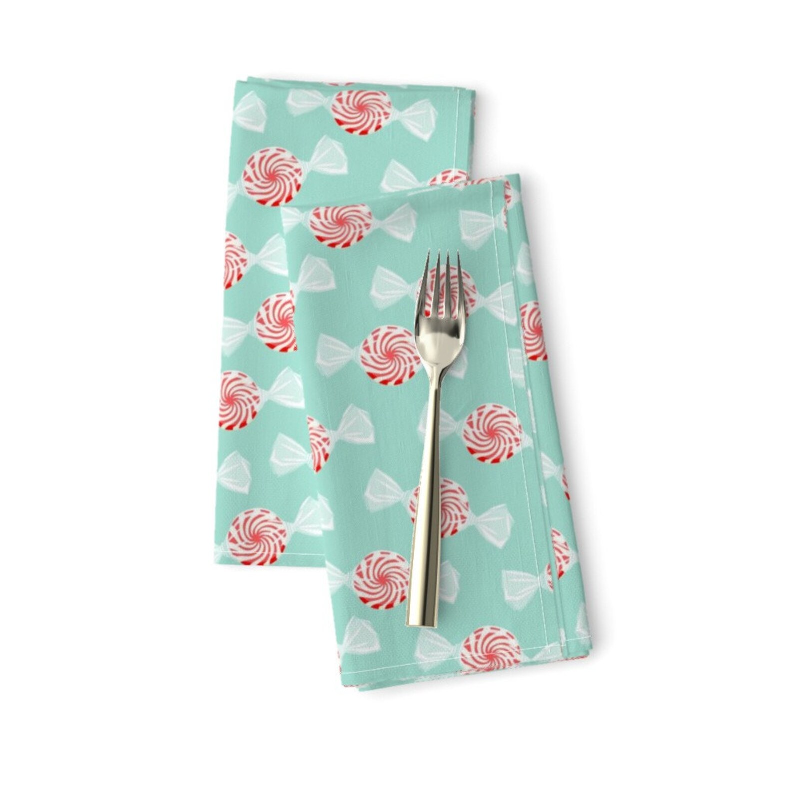 Christmas Dinner Napkins Set of 2 Peppermint Candy by Etsy