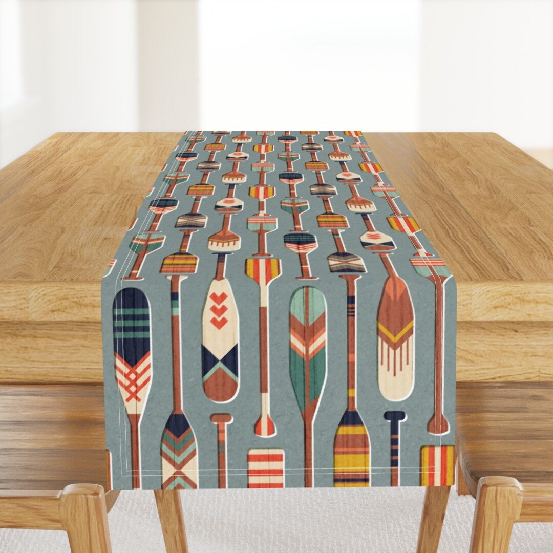Lake House Table Runner - Cabin Wildlife Camping Rustic Outdoors ...