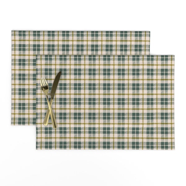 Hunter Green Placemats Etsy