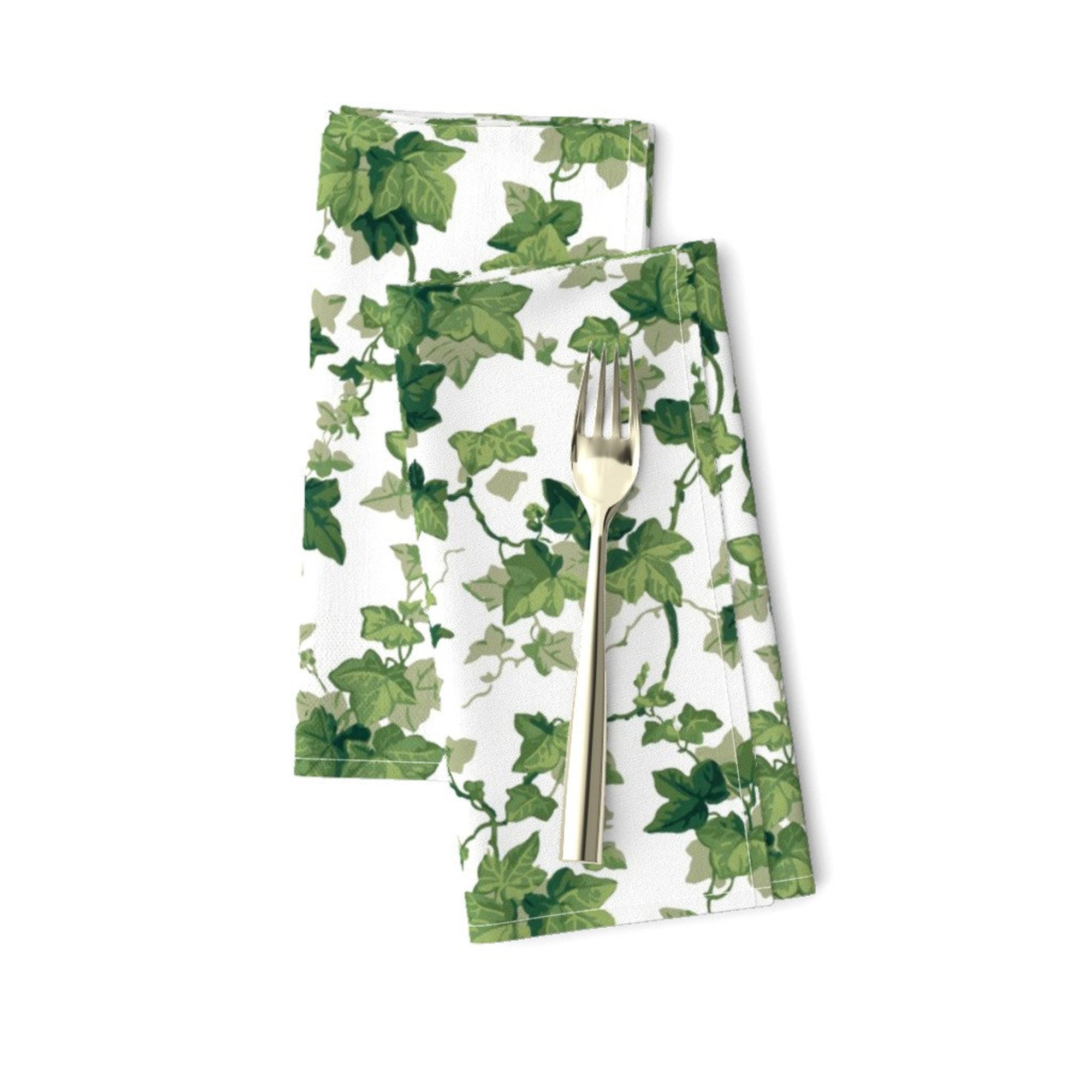 English Ivy - Botanical  English Ivy Vines  Cloth Napkins