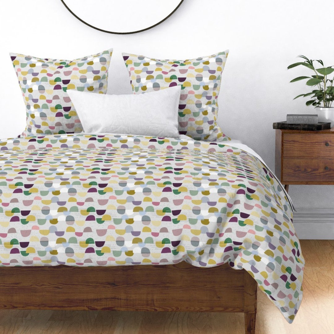 Mid Century Modern Duvet Cover Abstract Scandi by - Etsy