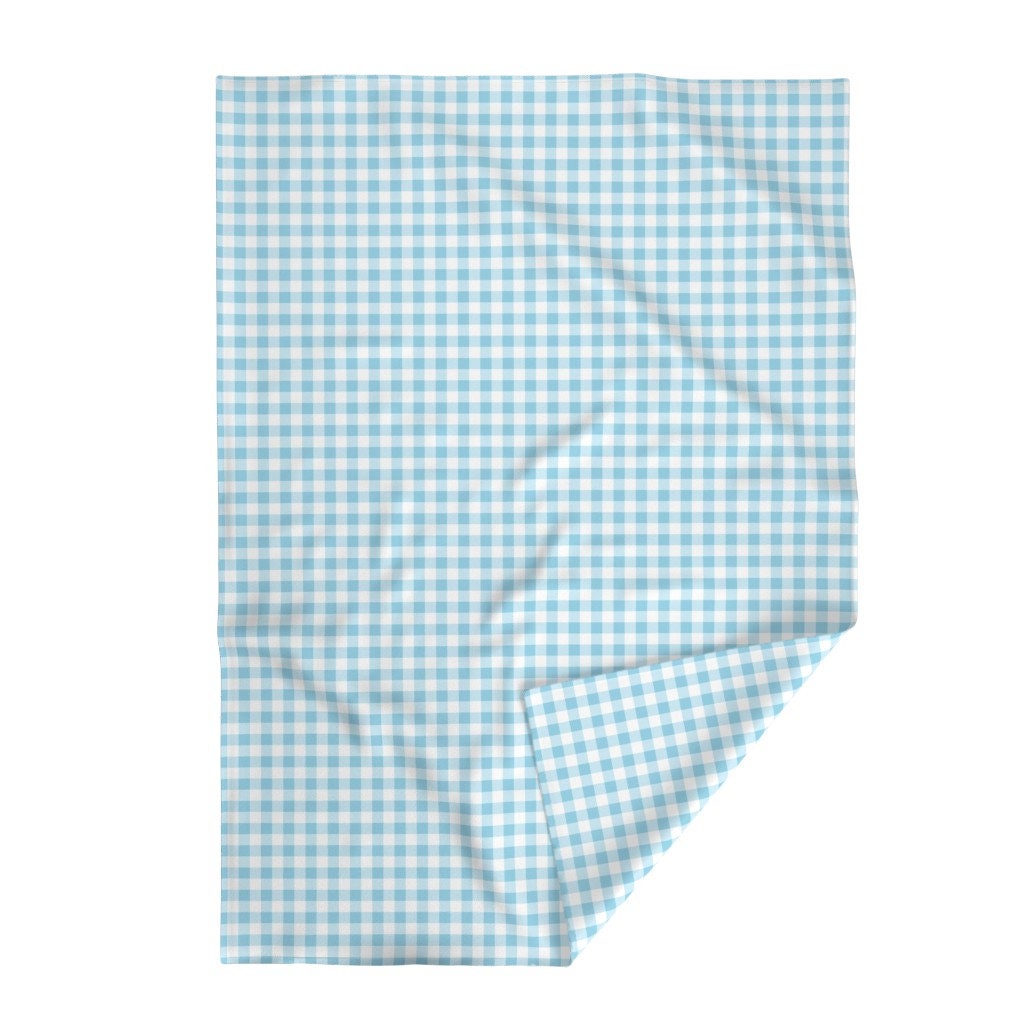 Gingham Throw Blanket Blue Gingham Plaid de thecollectivelux Etsy