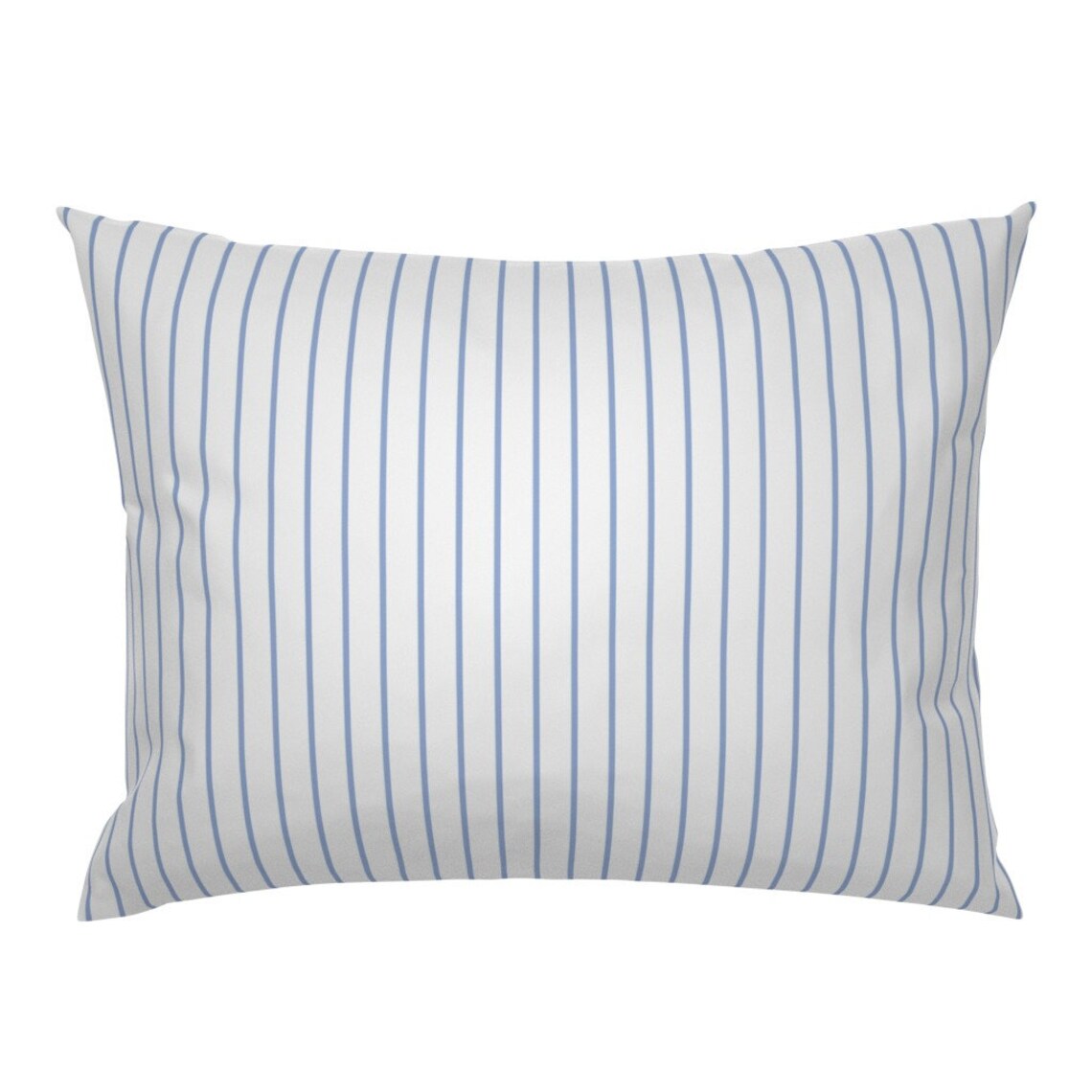 Modern Nautical Pillow Sham Narrow Stripe Sky Blue by Etsy