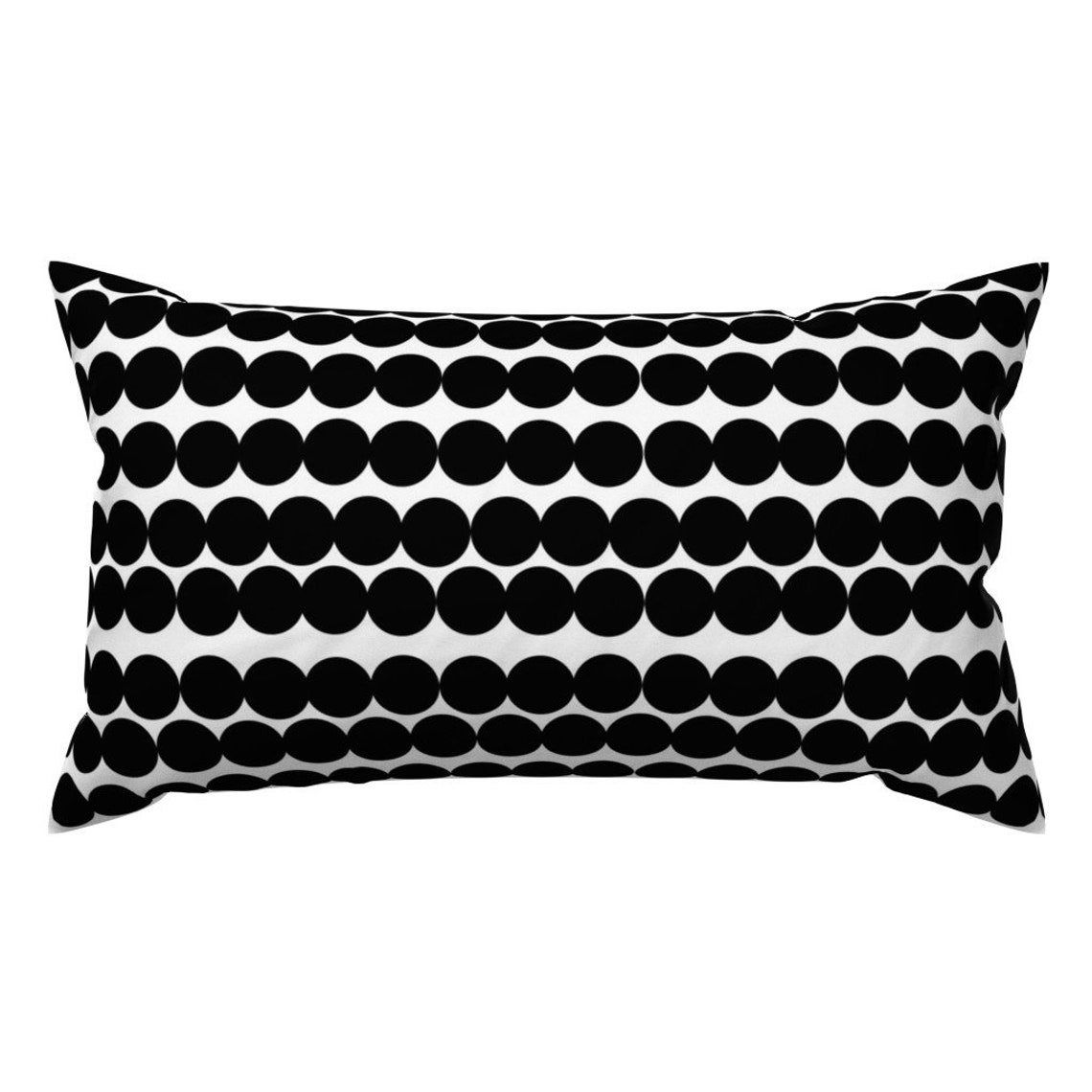 Minimalist Accent Pillow Black And White Dots by jenlats Etsy
