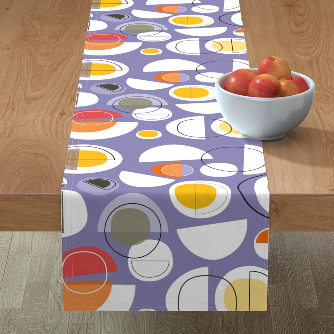 Mod Moon Table Runner Winter Solstice by Kurtcyr Abstract Etsy