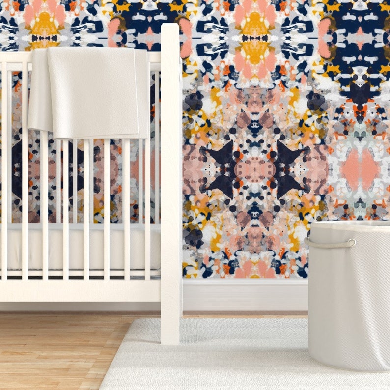 Abstract Commercial Grade Wallpaper Stella Abstract Art Etsy