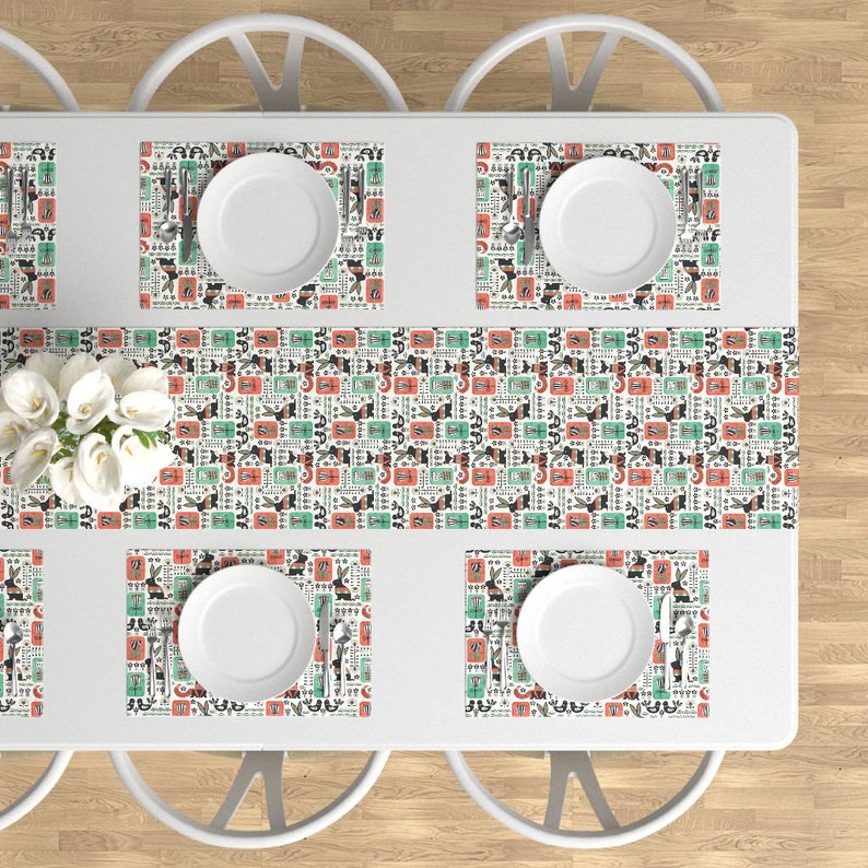 - Scandinavian by artypeaches Woodland Animals Cloth Placemats by Spoonflower Set of 4 Folk Art Placemats