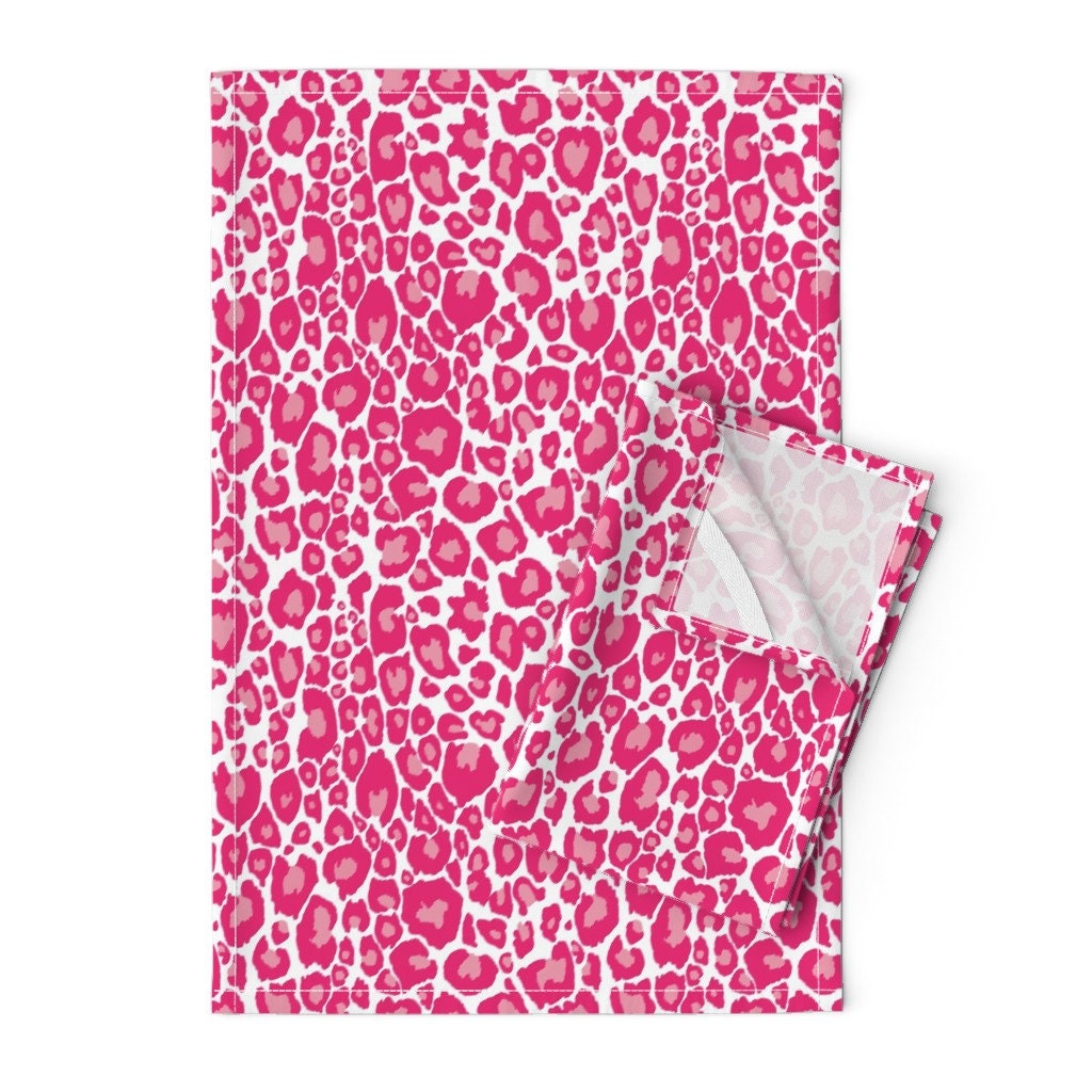 Pink leopard print towels new arrivals